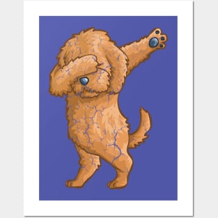 CUTE DABBING DOG Posters and Art